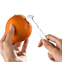 Orange Peeler Tool & Citrus Peeler- 304 Stainless Steel Fruit Peeler for Oranges, Grapefruits, Lemons | Ergonomic Safe Cutter & Slicer, Easy Peel Skin Remover