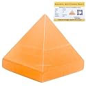 Orange Selenite Pyramid - 2" Inch Crystal Pyramid for Positive Energy, Vastu, Reiki, Feng Shui and Chakra Healing Energy Balancing