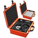 EAZUSE Starlink Mini Case,Waterproof Orange Starlink Mini Hard Case