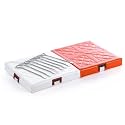 Orange and White Double First Base Baseball Bases with 8 Metal Pegs