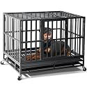 Oranland 38 Inch Heavy Duty Dog Crate,Upgraded Reinforced Baseplate