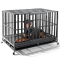 Oranland 48 Inch Heavy Duty Dog Crate,2026 Ultimate Escape Proof Base Plate