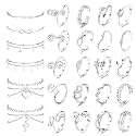 ORAZIO Toe Rings Ankle Bracelets for Women Silver Rose Gold Plated Anklet