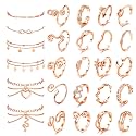 ORAZIO Toe Rings Ankle Bracelets for Women Silver Rose Gold Plated Anklet