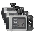 Orbit B-hyve XD Smart Hose Watering Timer - Features Dual Outlet Irrigation Control - App Controlled Watering Timer with Bluetooth - Weatherproof Battery Powered - 24632, 2-Port (Pack of 3)