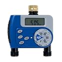 Orbit Programmable Digital Hose Watering Timer - 1 Outlet - Battery Powered - with LCD Screen - Built-in Rain Delay - Water-Resistant - 62061 (Brass 2 Outlet)