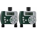 Orbit Programmable Digital Hose Watering Timer - 1 Outlet - Battery Powered - with LCD Screen - Built-in Rain Delay - Water-Resistant - 62061 (2-Pack 2 Outlet)
