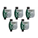 Orbit Programmable Digital Hose Watering Timer - 1 Outlet - Battery Powered - with LCD Screen - Built-in Rain Delay - Water-Resistant - 62061 (5-Pack 1 Outlet)