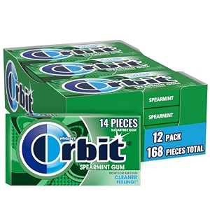 ORBIT Spearmint Sugar Free Chewing Gum 12