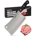 Orblue Stainless Steel Chopper-Cleaver-Butcher Knife, 7-inch Blade for Restaurant or Home Kitchen