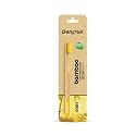 Orby Plus Bamboo Toothbrush for Adults (Pack of 3) | 100% Natural &amp; Eco Friendly Manual Toothbrush | Ultra Soft Bristles for Gentle Sensitive Gum Care | Yellow