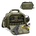 Orca Tactical Gun Range Bag for Shooting – 3+ Compact Pistol Revolver Range Bag for Handguns and Ammo – Self Standing Gun Bag – Handguns Bag with Durable Double Stitching Lockable YKK Zippers