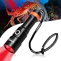 ORCATORCH D530 Red Scuba Dive Light, 190 Lumens