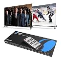 OREI 4K@60Hz 4×2 HDMI 2.0 Matrix with Audio Extraction, HDCP 2.2, HDR (Dolby Vision / HDR10+ / HLG), ARC, EDID Management, 4K-to-1080p Downscaling, Optical & Analog Audio Out, IR Remote (UHDS-402A)