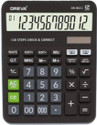 OREVA OR-1912 C Desktop Calculator GST Calculation Solar & Battery Auto Replay Black Financial  Calculator