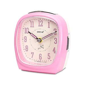 oreva alarm table clock with 4 step snooze buzzer sound 9 cm x 61 cm x 103 cm aa3097pink