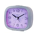 OREVA Aa3507 Plastic Led Alarm Table Analogue Clock with 4 Step Buzzer Sound (Blue, 9.4 Cm X 3.9 Cm X 8.5 Cm)