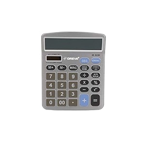 oreva or-1600-c 12-digit desktop calculator  aluminum face  large display  gst calculation  120 steps check  solar amp battery  elegant design with 1 year warranty - copper