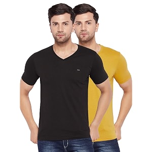 Orewa Men Mens Solid Regular Fit T-Shirt