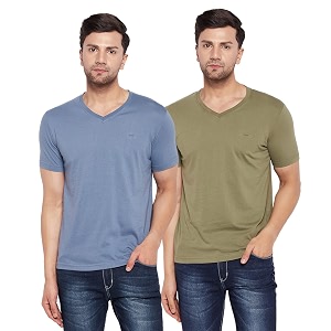 Orewa Men Mens Solid Regular Fit T-Shirt
