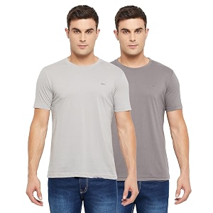 Orewa by OKANE Mens Solid Round Neck