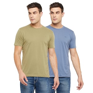 Orewa by OKANE Mens Solid Round Neck