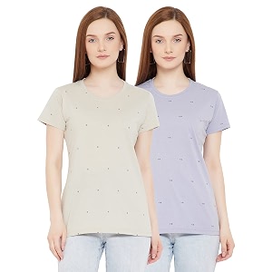 Orewa Solid Womens Regular Fit T-Shirt