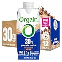 Orgain 30g High Protein Dairy Shake, 5g BCAAs, Café Latte, 11 oz, 12pk