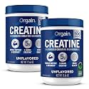 Orgain Creatine Monohydrate Micronized Powder,100 Servings,Unflavored,Supports Muscle Growth,Post Workout Recovery and Brain Health,No Artificial Additives,for Men &amp; Women,Vegan,(Pack of 2)