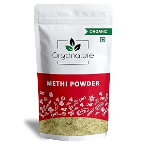 organature organic methi powder dried fenugreek powder  methi dana powder  indian spices amp masala pack of 400 grams