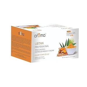 ubtan bleach cream for glow radiance lotion bleach cream tan remover control for women and men - 325gm