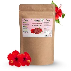 hibiscus powder for hair growth 200 grams  ideal for hair pack face pack eating and hibiscus tea  gudhal ka phool powder  100 pure and natural no preservatives