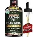 Organic Argan Oil for Hair, Face &amp; Skin, 100% Pure USDA Certified 4 Oz