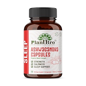 organic ashwagandha capsules  650mg  nano extract for stress relief sleep support amp calmness  natural energy strength amp immunity booster 5 capsules
