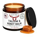 Organic Beef Tallow for Skin, Handcrafted, Concentrated (Unscented, 2 oz)