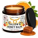 Organic Beef Tallow for Skin, Handcrafted, Concentrated (Citrus, 2 oz)
