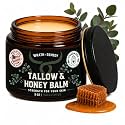 Organic Beef Tallow for Skin, Handcrafted, Concentrated (Eucalyptus, 2 oz)