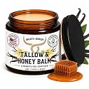 Organic Beef Tallow for Skin, Handcrafted, Concentrated (Vanilla, 2 oz)