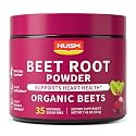 Organic Beet Root Powder Superfood, Natural Beets Supplement with Beetroot, Tart Cherry & Grape Seed Extract, Nitric Oxide Support for Energy, Endurance, Circulation & Heart Health* 35 Servings