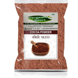 organic bites cocoa powder all natural unsweetened vegan  gluten-free cocoa powder 201 g