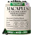 Maca Root Capsules for Men & Women, Organic Black Maca 40:1 Extract, 60ct
