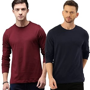 Round Neck Full Sleeve Plain-Solid Regular Fit