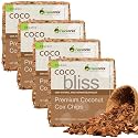 Organic Coco Chips for Plants (40lbs) - Coco Coir Chips - Coconut Husk Chips for Potting Soil, Garden Soil, & Seed Starter Soil - Coconut Mulch for Garden - Compressed Coconut Chips for Plants