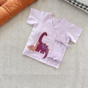 Organic Cotton Jhabla Set for Infants and