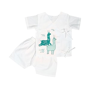 Organic Cotton Jhabla Set for Infants and