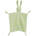 Organic Cotton Muslin Lovey Blanket, Organic Cotton Muslin Bunny Security Blanket Soft &amp; Breathable Lovie Baby Gifts for Boys and Girls