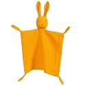 Organic Cotton Muslin Lovey Blanket, Organic Cotton Muslin Bunny Security Blanket Soft &amp; Breathable Lovie Baby Gifts for Boys and Girls