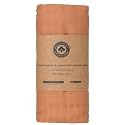 Organic Cotton Orange Swaddle Blanket - 100% Cotton, Muslin Weave, Extremely Soft, Breathable, All-Natural, 47"x47", Versatile Use Swaddle Blanket - Gauze Swaddling Blanket for Newborns (Orange)