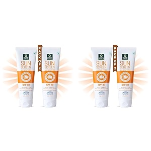 organic harvest all skin spf 30 sunscreen kakadu plum acai berry amp chia seeds  sunscreen for dry oily amp combination skin  100 american certified organic  sulphate amp paraben-free-100g pack of 4