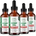 Organic Hemp Seed Oil (4 Oz), Peppermint Flavor, High Potency 1000 mg oil in each drop, Help in Natural Relief, Sleep, Relaxation & Mood, Transparent Hemp Oil Dosage, Non-Habit Forming, Non-GMO, Vegan
